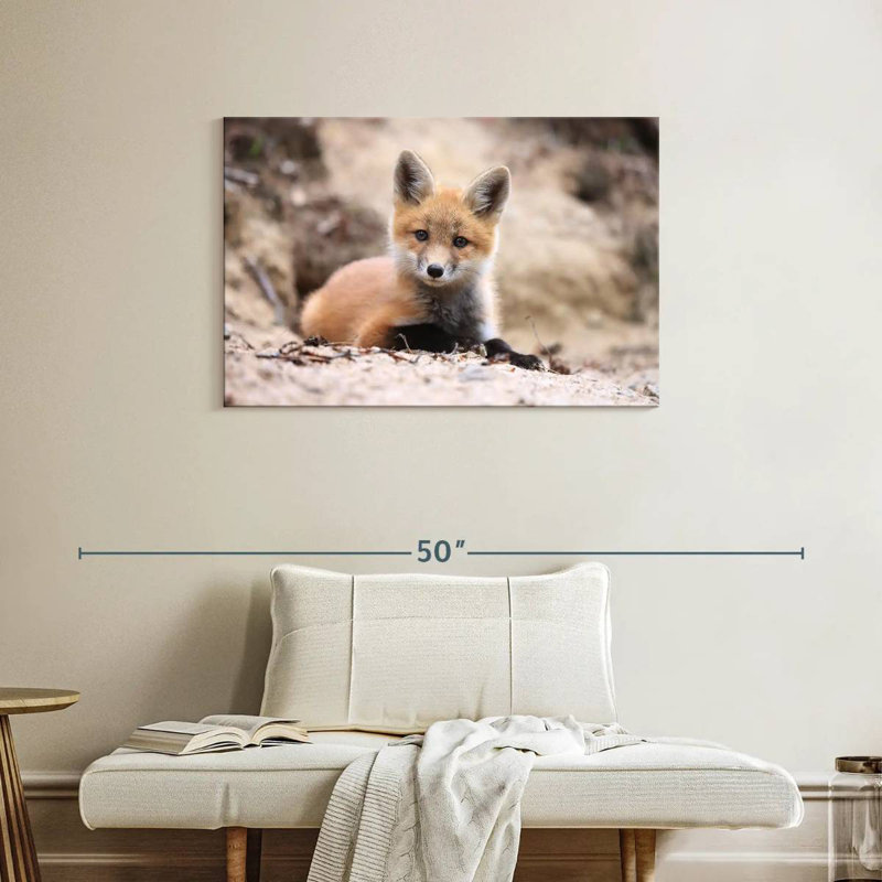 Little Brown Fox, 24" H x 36" W