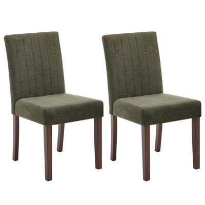 Chaises de salle à manger modernes et ergonomiques, dossier haut, pieds robustes en bois d'hévéa, pieds non marquants