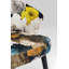 Chair with Armrest Peony Flower Yellow