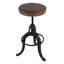 Knight Swivel Upholstered Bar Stool with Metal Frame