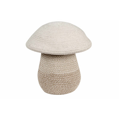 Panier en coton et bois