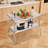 Folding Commercial Prep Table, 48 x 30 Inch Commercial Worktable Workstation with Undershelf, Heavy-duty Stainless Steel Folding Table with 300 lbs Load, Designed for Home Kitchen Restaurant Garage