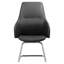 Fauteuil de bureau et de conférence en cuir Stiller - Siège de bureau avec accoudoirs fixes, soutien lombaire, base pivotante et structure en fer-1245559509