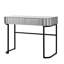 39" Mirrored Makeup Vanity Table With Stainless Steel Base-1553711334-1553711335