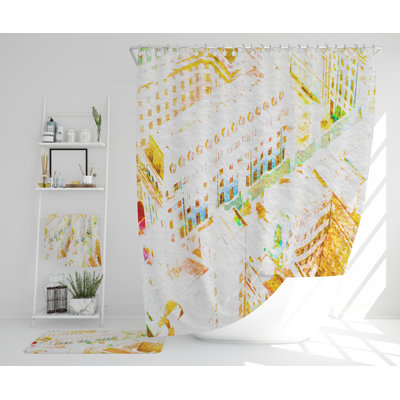 Nayonna Polyester Shower Curtain Set