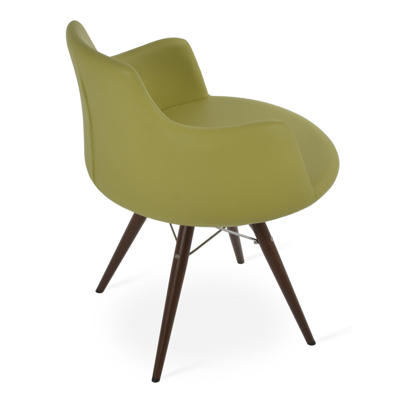 Fauteuil Dervish, Blanc, Noyers