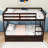 Two Drawers Rubber Wood Bunk Bed-1268994107-1268994100