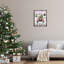 Art mural rose sur toile de sapin de Noël par Creatif Belle-245406128-245406133