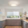 15" Decorative Textured Round LED Ceiling Light - 30W, 1800LM, 5 Adjustable Colour Temps, Dimmable, ETL Certified
