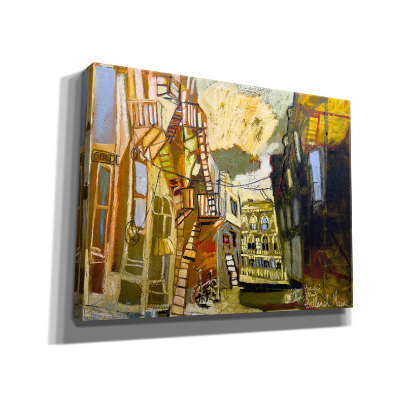 Toile épique Graffiti «Portland Neighbour 3» par Erin McGee Ferrell, art mural sur toile, 34 po x 26 po, H 26 po x l 34 po