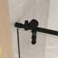 Porte de douche coulissante sans cadre H 50 à 54 po x 76 po, verre trempé transparent de 5/16 po (8 mm), cadre en acier inoxydable, noir mat-130135032