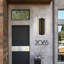 Applique murale / applique murale noire avec lanterne murale d'extérieur moderne / contemporaine noire-883737956