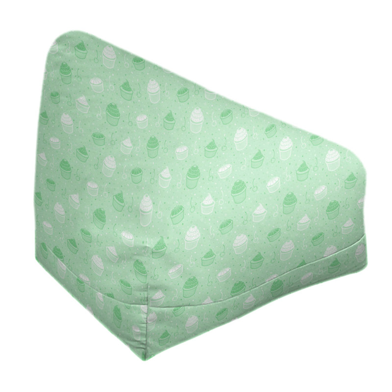 Petite chaise à sacs à billes & Leffel, H 86 po x l 2 po x P 43 po, Vert / blanc, Pas de bourre