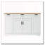 Buffet de rangement multifonctionnel, table de salle à manger extensible, tablettes réglables, support coulissant à 3 niveaux, îlot de cuisine-1592402435
