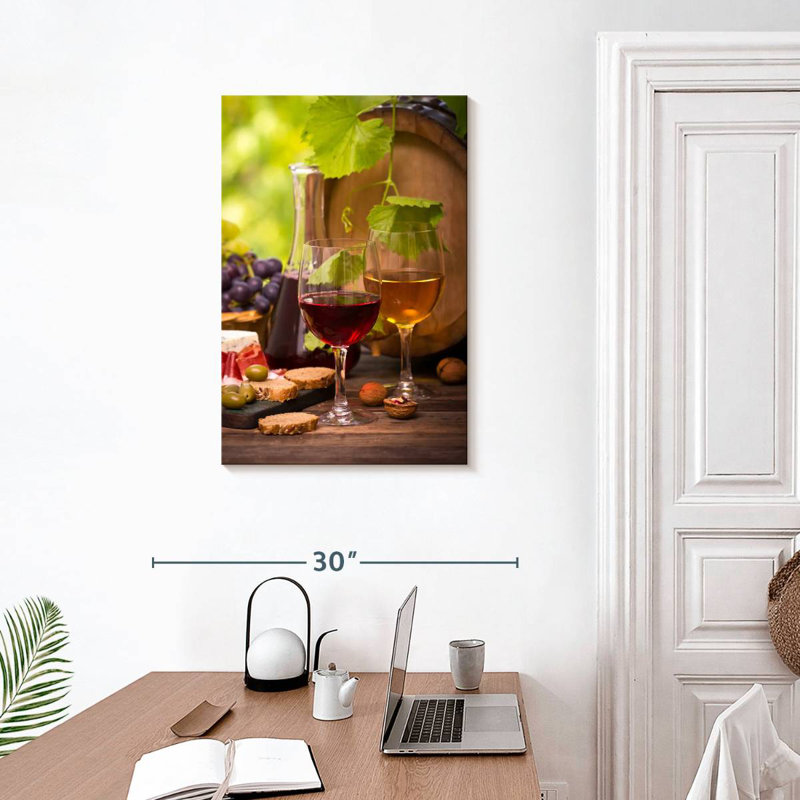 Yarlin Wine Cheese And Bread, 30" H x 20" W