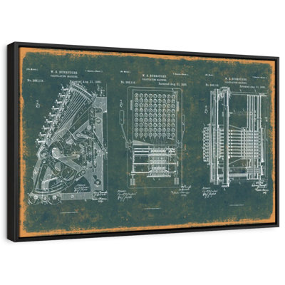 " Calculating Machine Teal Patent "