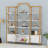 4-Tier Bookcase With Storage Cabinet Shelf