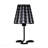 16" Traci Black Geometric Metal Table Lamp