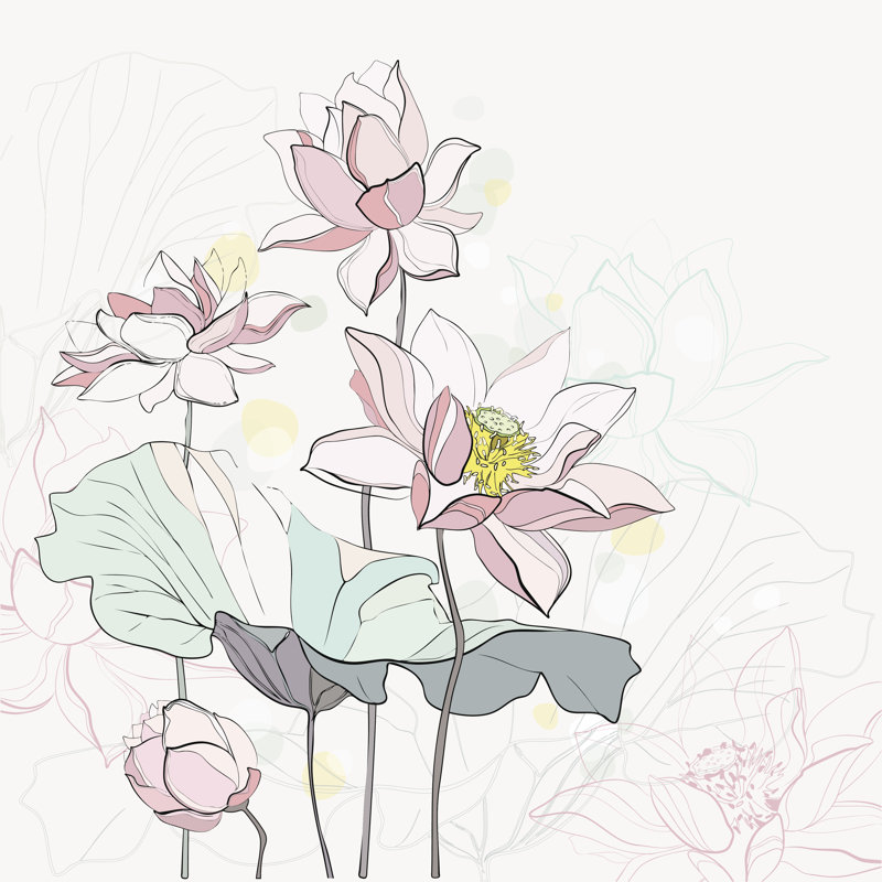 " Lotus Flower " by Diana_Pryadieva, 20" H x 20" W