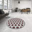 Tapis gris/rouge/brun à motifs Hillhouse-75081996