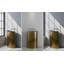Lavabo sur pied en laiton vieilli texturé 33,9 po Vast Studio avec lavabo sur pied sculpté avec silhouette moderne incurvée et finition mate de luxe sans couture-121425599-121425608