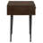 Gibson Coffee Brown 1-Drawer Rectangular Side Table