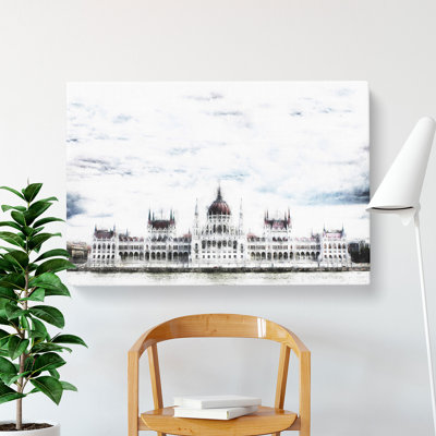 Hungarian Parliament Building Hungary - Wrapped Canvas