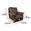Ensemble de fauteuil en cuir et repose-pieds
