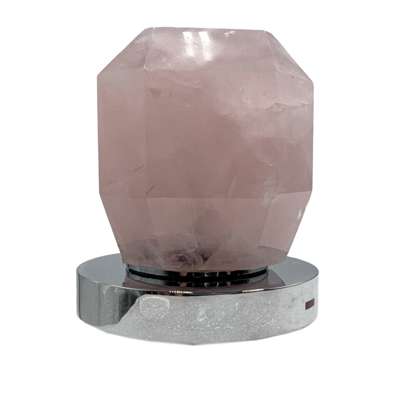 Robinet pour salle de bain à 2 poignées avec poignées en cristal rose Susanna, Chrome