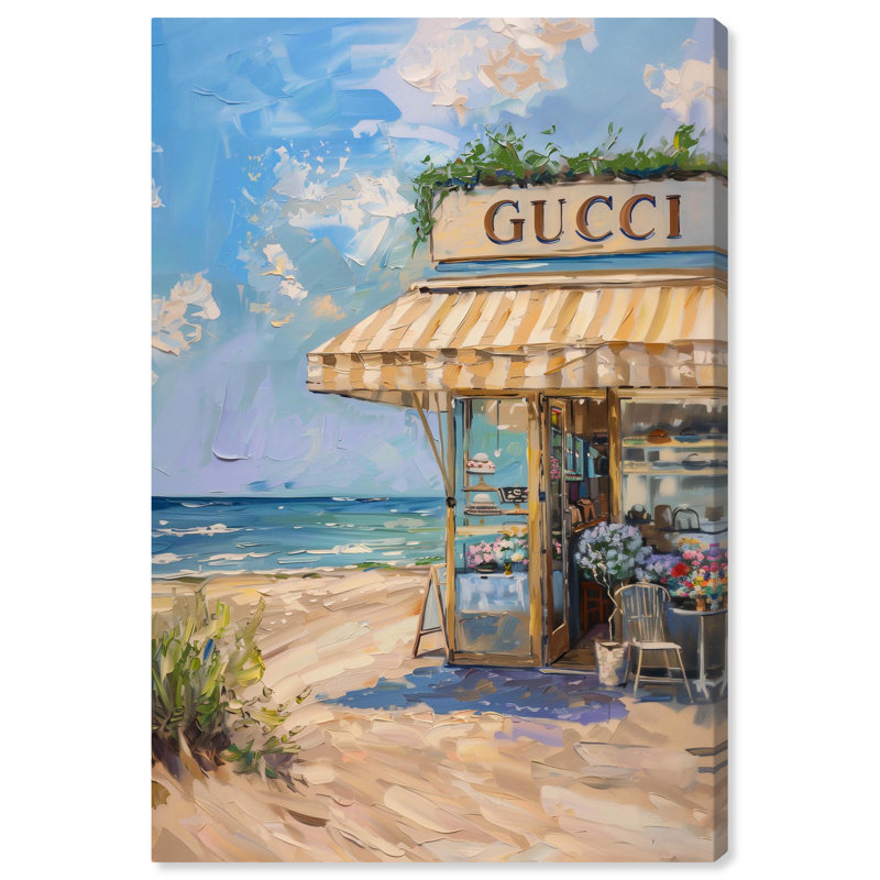Toile By The Sea Store Monet Coastal par , H 15 po x l 10 po, Toile tendue