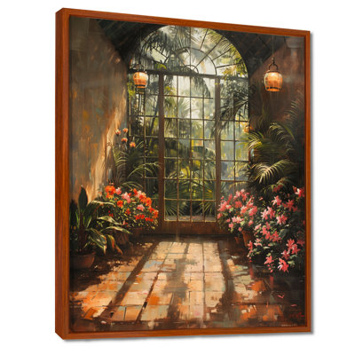 «Pink Greenhouse Natures Narrative - Greenhouse Wall Art Wall Art Living Room