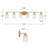 49.25" 6 - Light Dimmable Vanity Light with Glass Shade-1689359660
