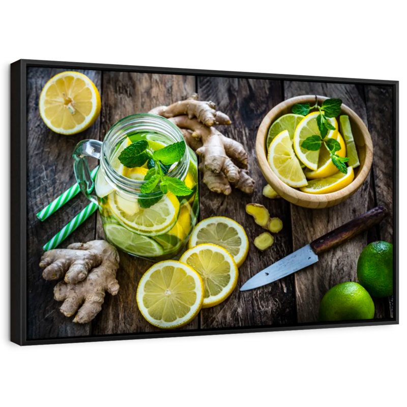 Impression sur toile Lemon Kitchen, H 9 po x l 13 po