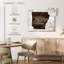 Arkansas Home Map - impression sur toile tendue-1809071465