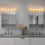 Luminaire de meuble-lavabo moderne en cristal avec 5 lumières et abat-jour en cristal transparent K9 pour installation sur miroir-1428540747