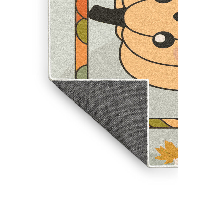 Tapis de vacances d'Halloween The Holiday Aisle®, Rectangle 4pi x 6 pi