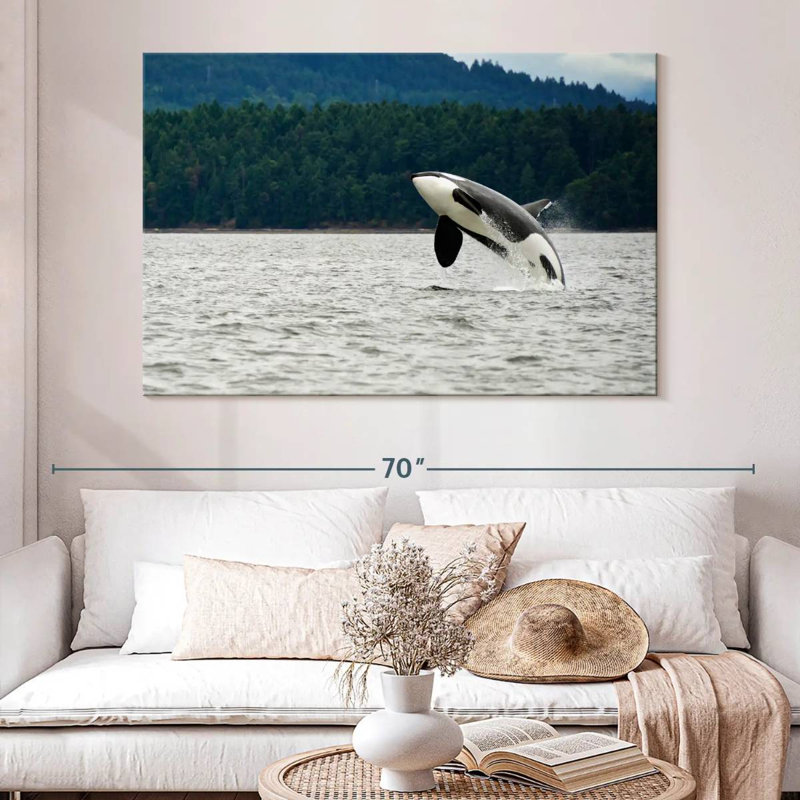 Crowle Orca Jumping, 34" H x 51" W