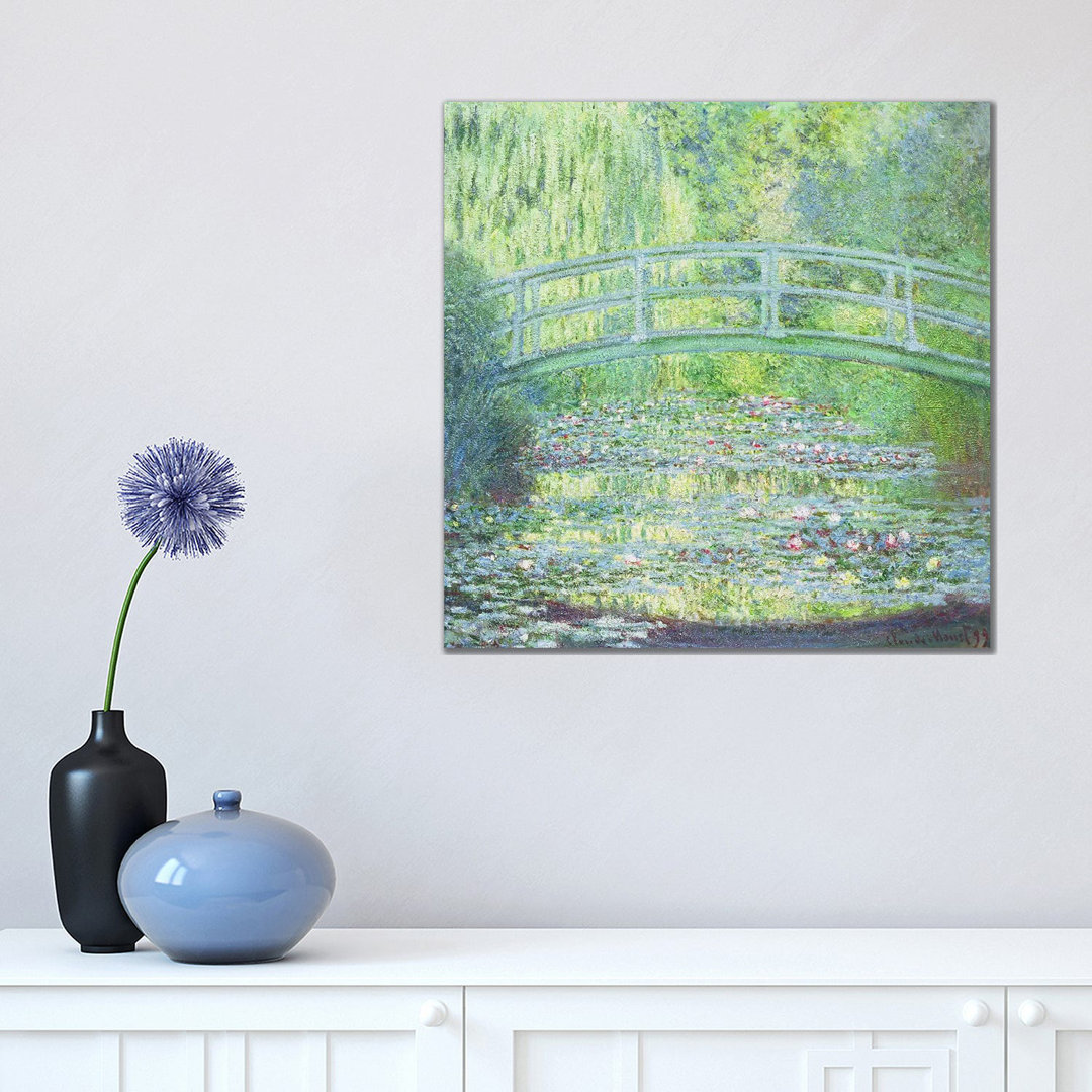 The Waterlily Pond with the Japanese Bridge, 1899 by Claude Monet - Painting Print on Canvas