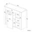 95*35*83cm High Brightness Display Cabinet with LED Colorful Lighting,Adjustable Shelves-711248590