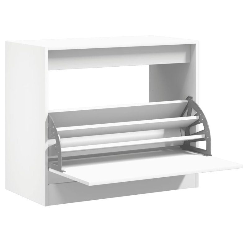 9 Pair Shoe Storage Cabinet, White
