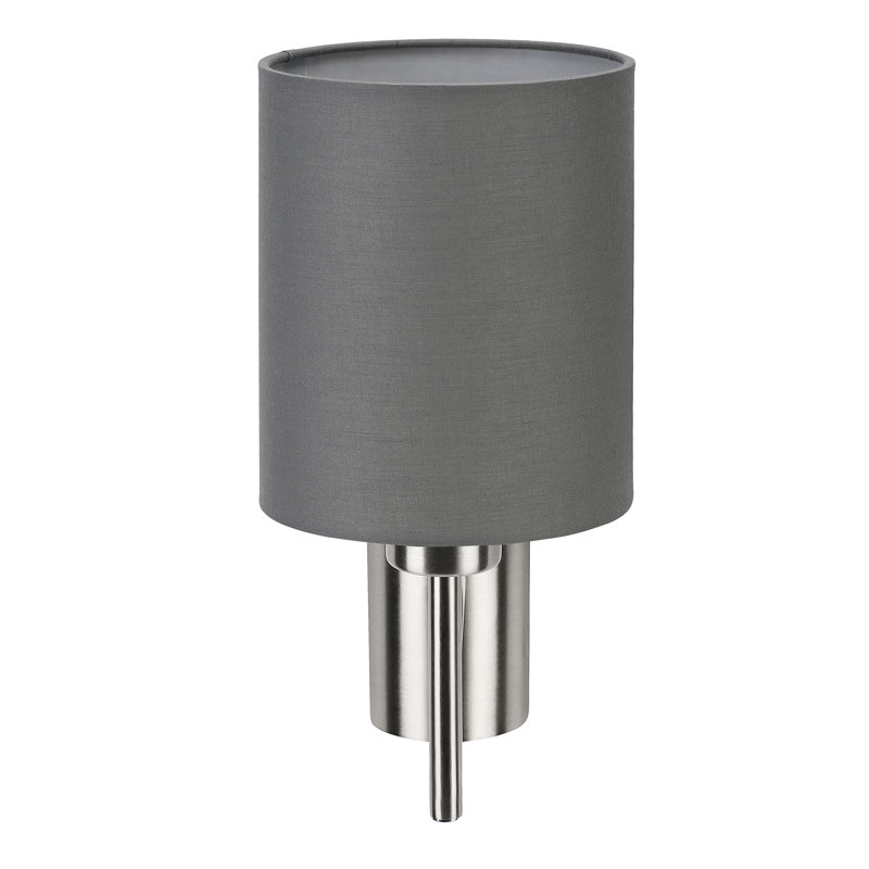 Patience Steel Armed Sconce, Grey