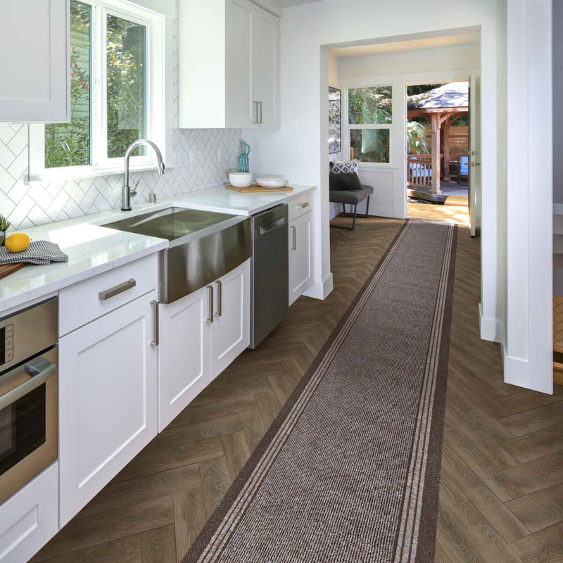 Runner Abby Striped 66cm X 540cm Indoor Area Rug, Runner 240cm x 80cm