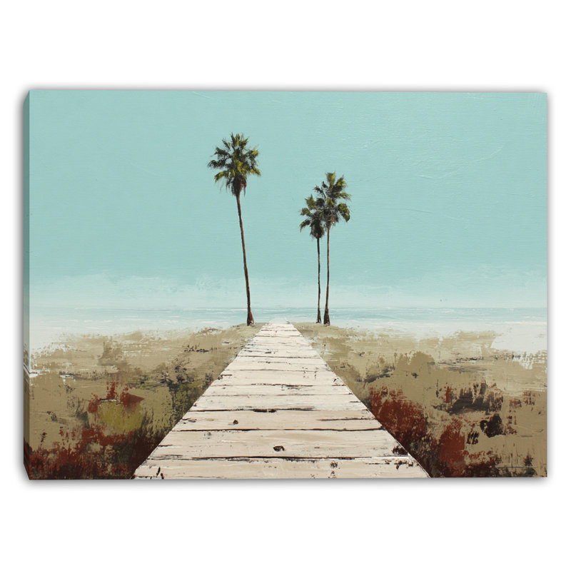 Palm Walkway, art mural sur toile tendue