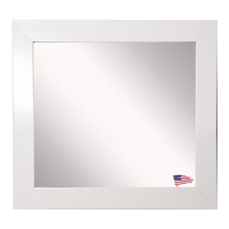 Miroir mural moderne et contemporain Dematteo, H 27,5 po x l 27,5 po
