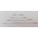 Fixturedisplays® 4" Dual-End Looped White Cotton Cord Barbed Cord Loop Band With Metal Barbs 100PK 101711