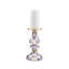 Violet Check Pillar Candlestick-223652850