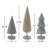 Modern Tabletop Pine Tree (Set of 6)
