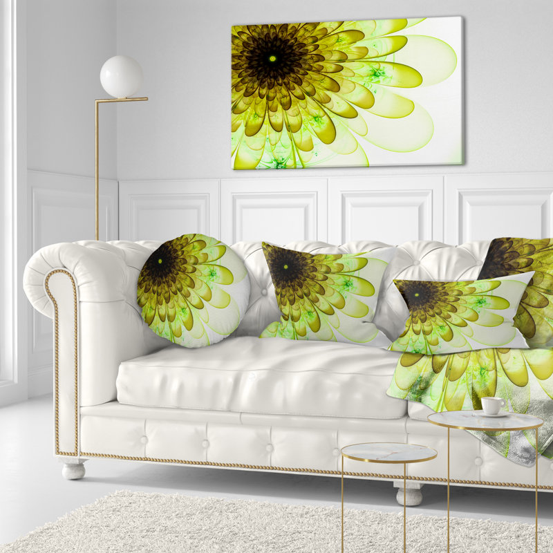 Coussin lombaire floral parfait, Vert clair