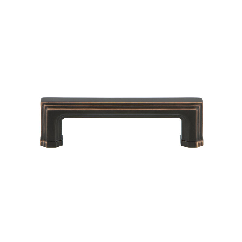 Carré 3" Center to Center Bar Pull, Timeless Bronze