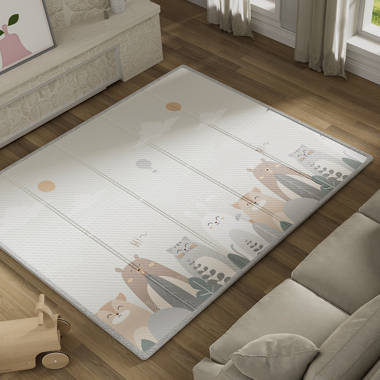 Uanlauo baby Play Mat, 59x71 Foldable & Reversable Large Play Mat, 0.4  Thick Waterproof Foam Mat & Reviews